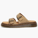 Dr. Martens Josef Suede Slide Sandals Savannah Tan Bronx Suede