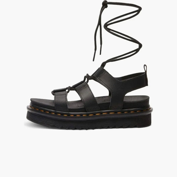 Dr. Martens Nartilla Athena Leather Gladiator Sandals Black