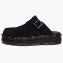 Dr. Martens Zebzag Suede Slingback Platform mule Black