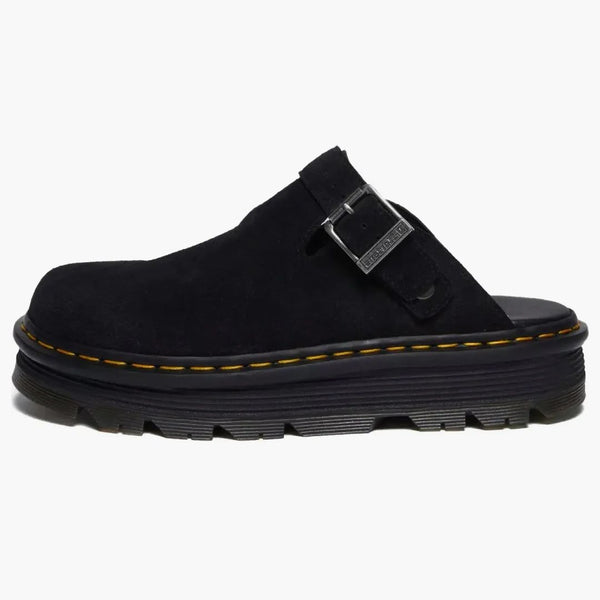 Dr. Martens Zebzag Suede Slingback Platform Mule Black