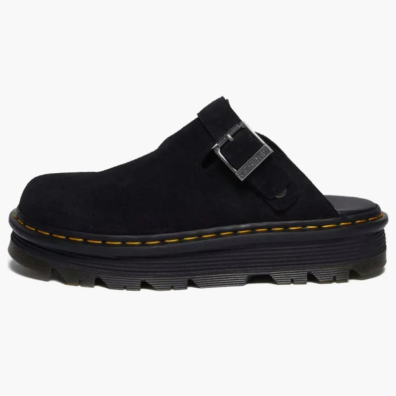 Dr. Martens Zebzag Suede Slingback Platform Mule Black