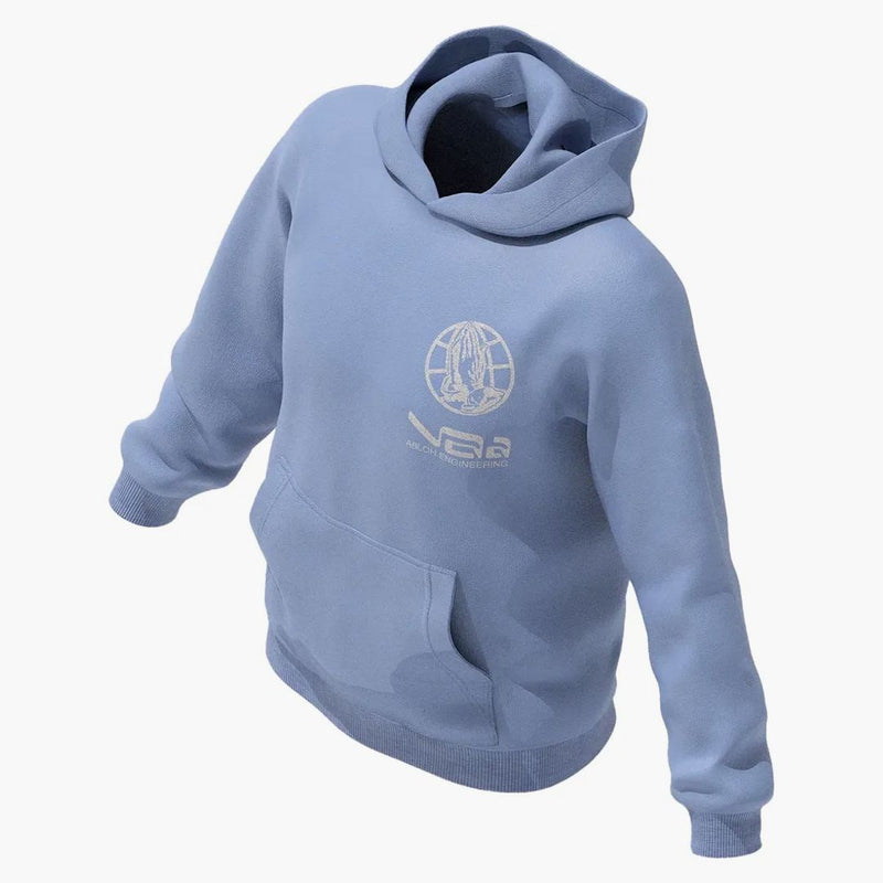 Drake Air Drake Mask Hoodie bledě modrá