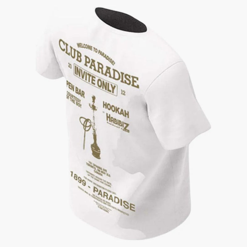Tričko Drake Club Paradise White