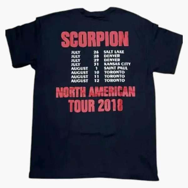 Drake Scorpion Tour North America T-shirt Black