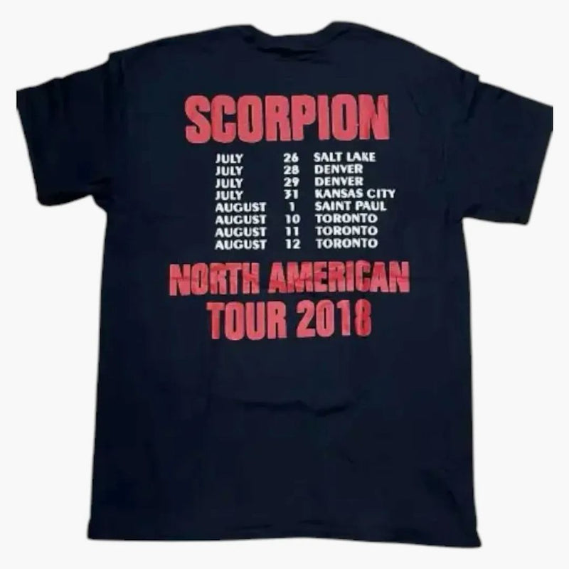 Drake Scorpion Tour North America T-Shirt Black