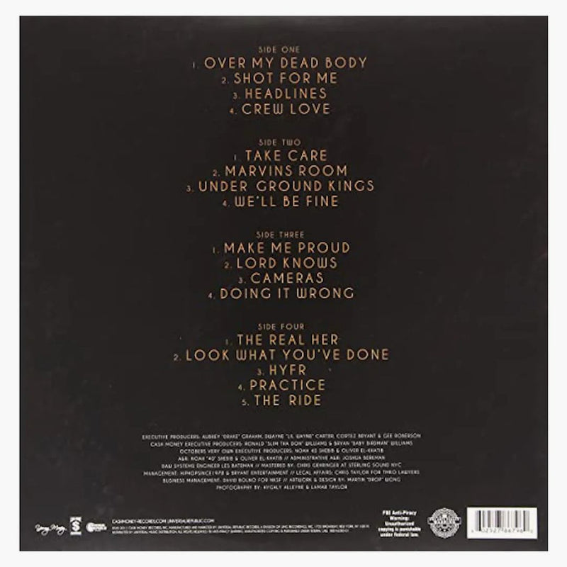 Drake Take Care 2xlp Vinyl Black