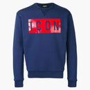 Dsquared2 Icon Box Logo Crewneck Blue/red