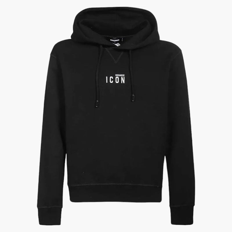 Dsquared2 mini be ikon hoodie svart/vit