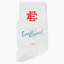 Eric Emanuel Crew Socks (3 Pair) White/red