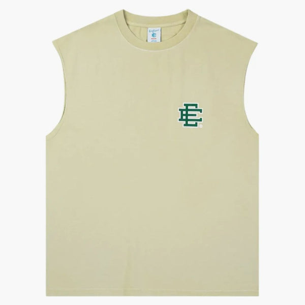 Eric Emanuel Ee Basic Cutoff Tank Washed Lint/green