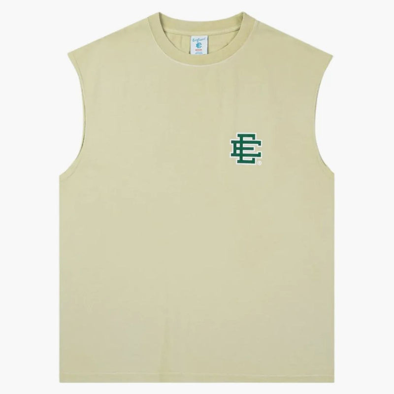 Eric Emanuel Ee Basic Cutoff Tank Washed Lint/green