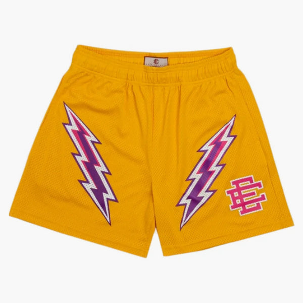 Eric Emanuel Ee Basic Lightning Bolt Short Yellow/purple/pink