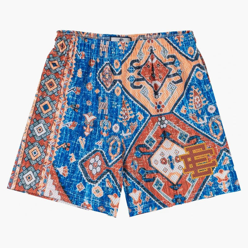 Eric Emanuel Ee Basic Rug Print Short White/blue/tan