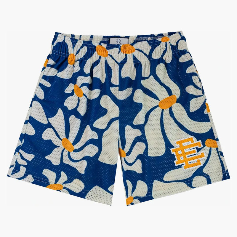 Eric Emanuel Ee Basic Short Blue Daisies/yellow