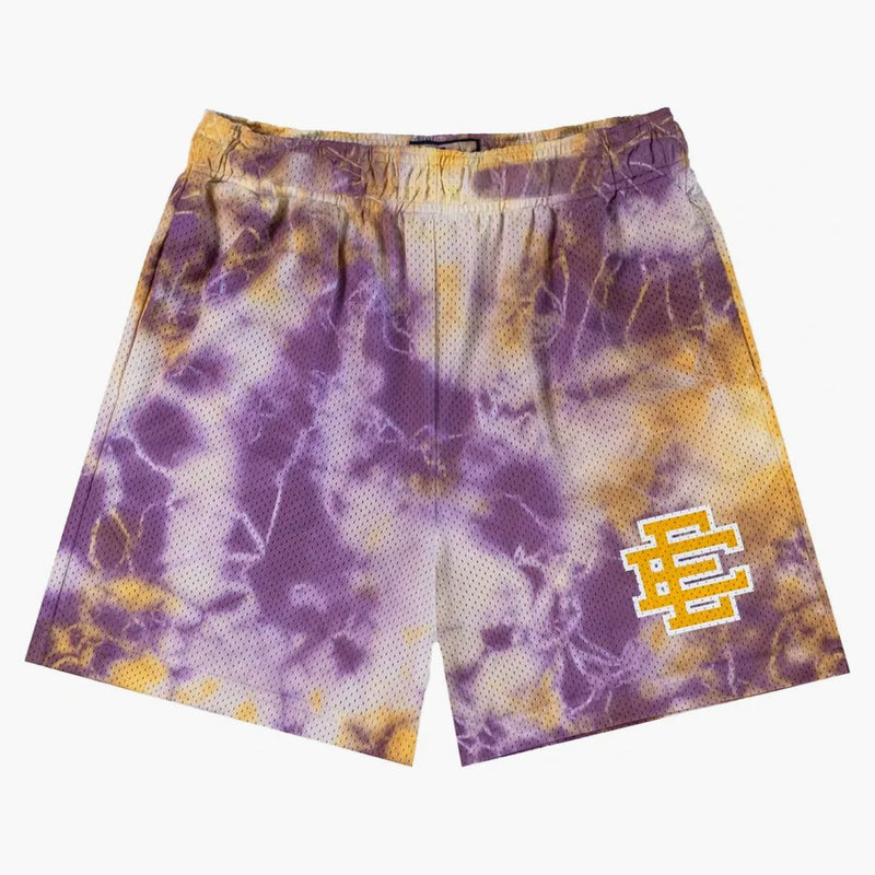 Eric Emanuel Ee Basic Short Purple Tie Dye/yellow