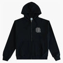 Eric Emanuel Ee Basic Zip Up Hoodie (fw24) Black/white/black