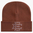 Eric Emanuel Ee Swarovski Beanie Brown/swarovski