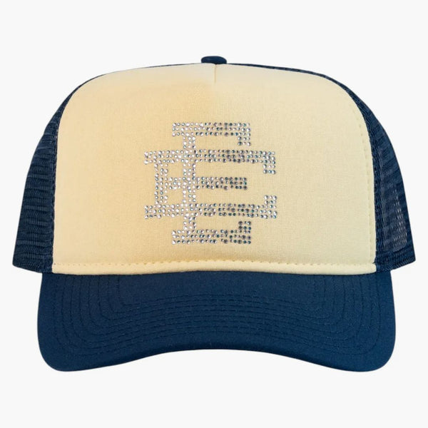 Eric Emanuel Ee Swarovski Trucker Hat Blue/silver