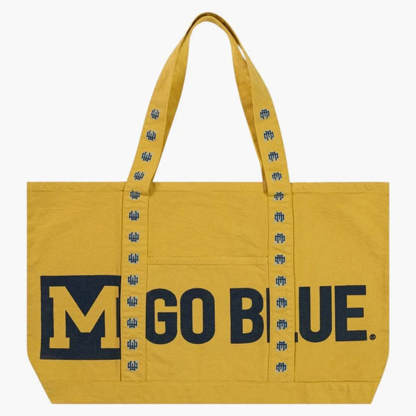 Eric Emanuel Ee University Of Michigan Tote Washed Yellow/navy