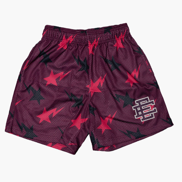 Eric Emanuel x Bape Miami Basic Shorts Purple/Pink/Black