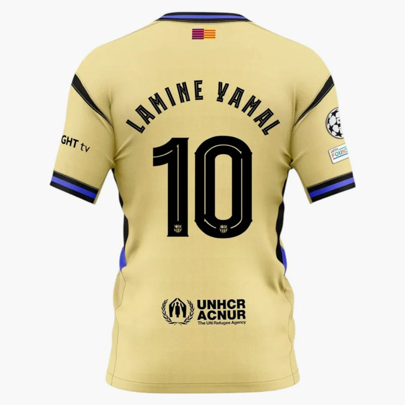 Fc Barcelona X Kobe Bryant Lamine Yamal Ucl Away 2025/26 Player's Edition Jersey Yellow