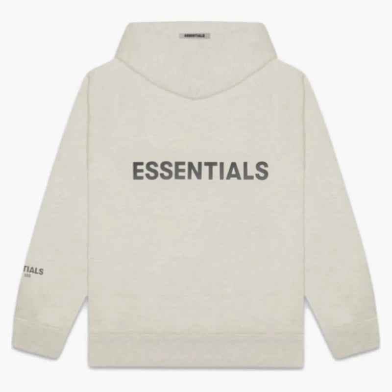 Fear of God 3D Silicon Applique Full Zip Up Hoodie Oatmeal Heather