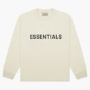 Fear of God Essentials 3D Silicon Applique Boxy Long Sleeve T-Shirt Buttercream