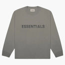 Fear of God Essentials 3D Silicon Applique Boxy Long Sleeve T-Shirt Gray Flannel/Charcoal