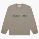 Fear of God Essentials Boxy Long Sleeve T-Shirt Applique Logo Taupe