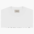 Paura di Dio Essentials Silicone Applique T-shirt a maniche lunghe Boxy Bianco