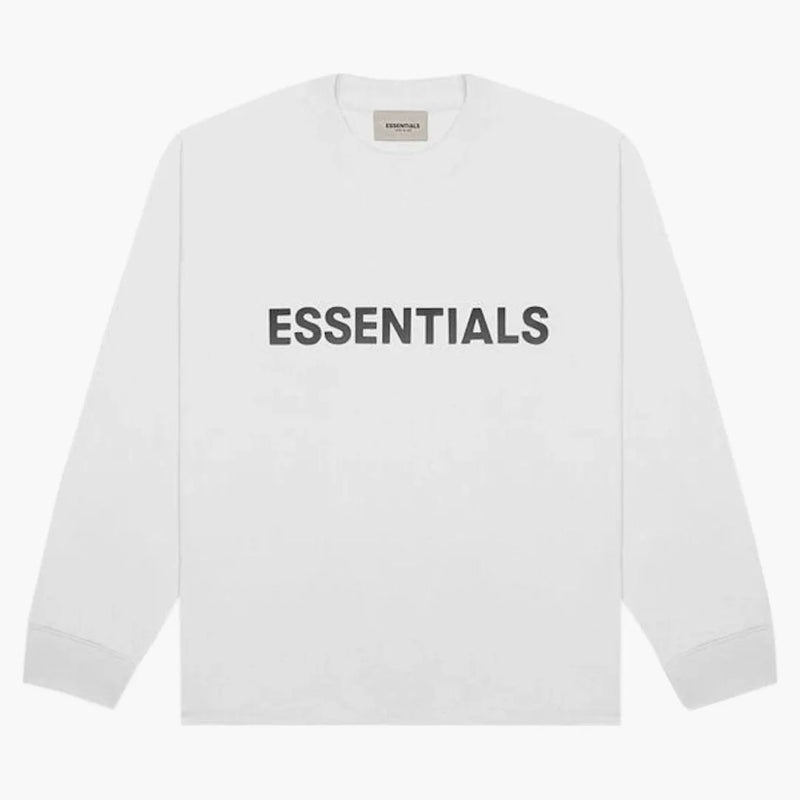 Strach z Boha Essentials 3D Silicon Applique boxy s dlouhým rukávem bílé