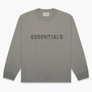 Fear of God Essentials Boxy Camiseta de manga larga Aplicación Logotipo de cemento