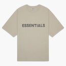 Fear Of God Essentials Boxy T-shirt Applique Logo Olive/khaki