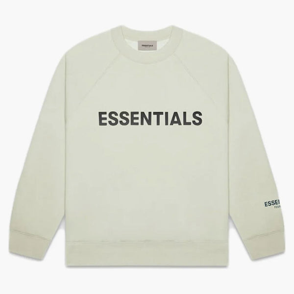 Paura di God Essentials 3D Silicon Applique Crewneck Alfalfa Sage