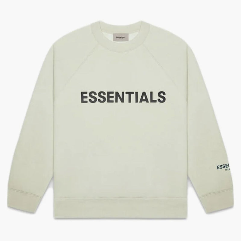 Paura di God Essentials 3D Silicon Applique Crewneck Alfalfa Sage