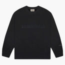 Fear Of God Essentials 3d Silicon Applique Crewneck Dark Slate/stretch Limo/black