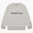 Fear Of God Essentials 3d Silicon Applique Crewneck Heather Oatmeal