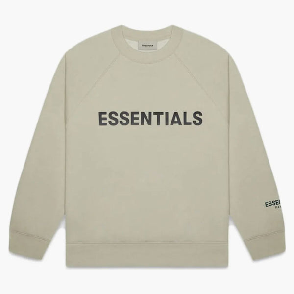 Fear of God Essentials 3D Silicon Applique Crewneck Moss