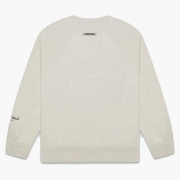 Paura di Dio Essentials 3D Silicon Applique Crewneck Oatmeal Meather