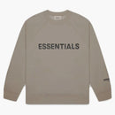 Miedo a Dios Essentials Creweck Appliques Logotipo de Taupe