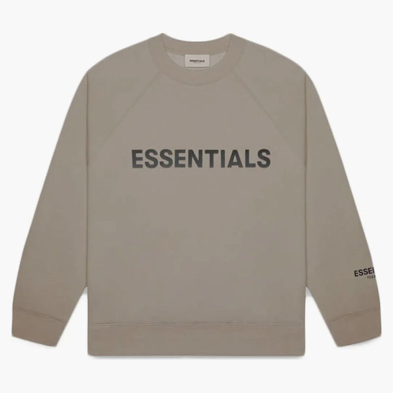 Paure of God Essentials Crewneck Applique Logo Taupe