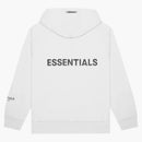Fear of God Essentials 3D Silicon Applique Full Zip Up Hoodie White