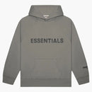 Fear Of God Essentials 3d Silicon Applique Pullover Hoodie Gray Flannel/charcoal