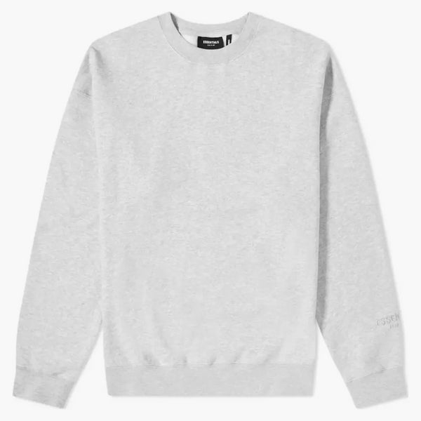 Paura di God Essentials 3M LOGO CREWINEK SEGE LIGHT HEATHER GRIGIO/NERO
