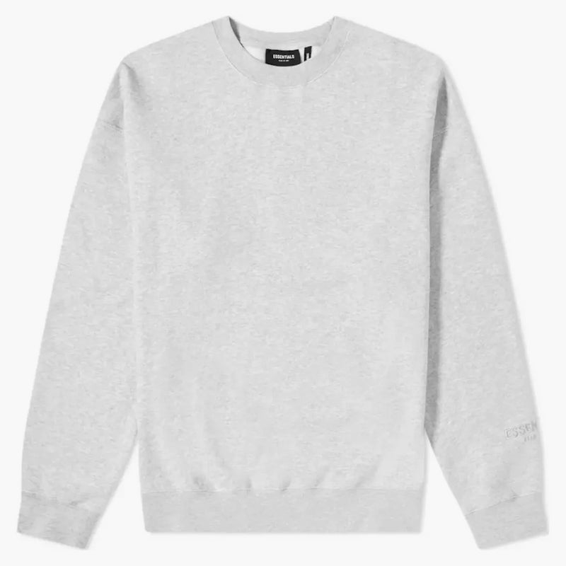 Paura di God Essentials 3M LOGO CREWINEK SEGE LIGHT HEATHER GRIGIO/NERO