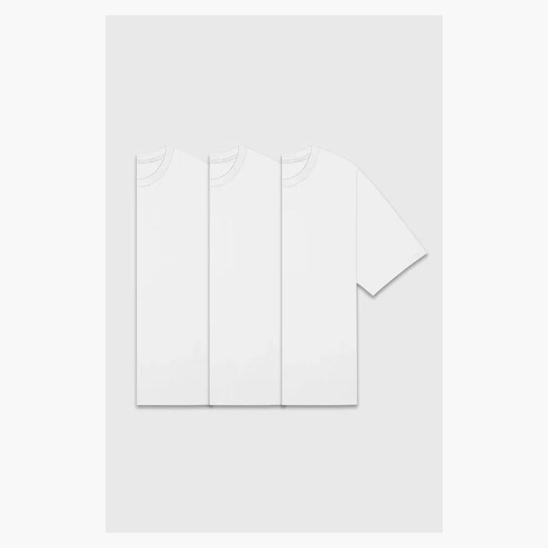 Strach z Boha Essentials 3-pack trička bílá