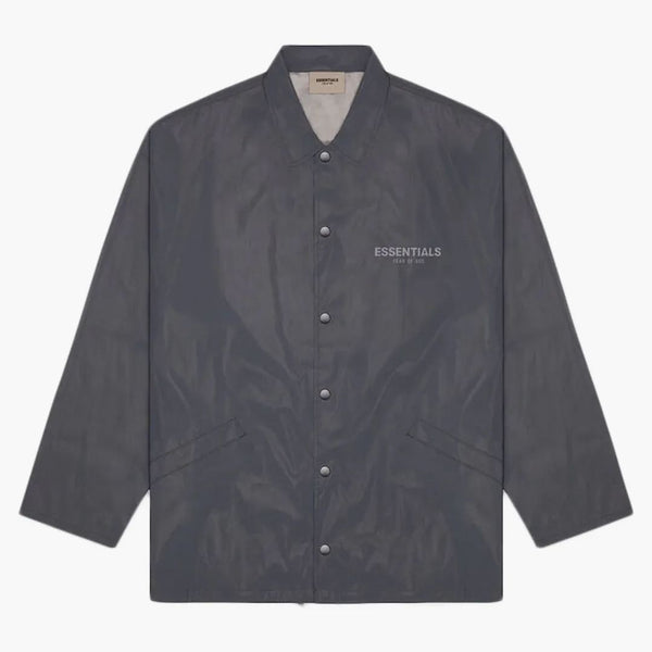 Fear of God Essentials Coach Jacket Black Reflective