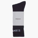 Fear of God Essentials Front Logo Crew Socks Black