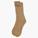Fear of God Essentials Front Logo Crew Socks Khaki