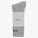 Fear of God Essentials Front Logo Crew Socks Light Gray